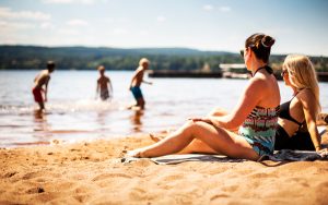 Badstranden Leksand Strand