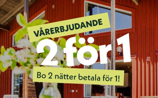 Bo 2 nätter betala för 1