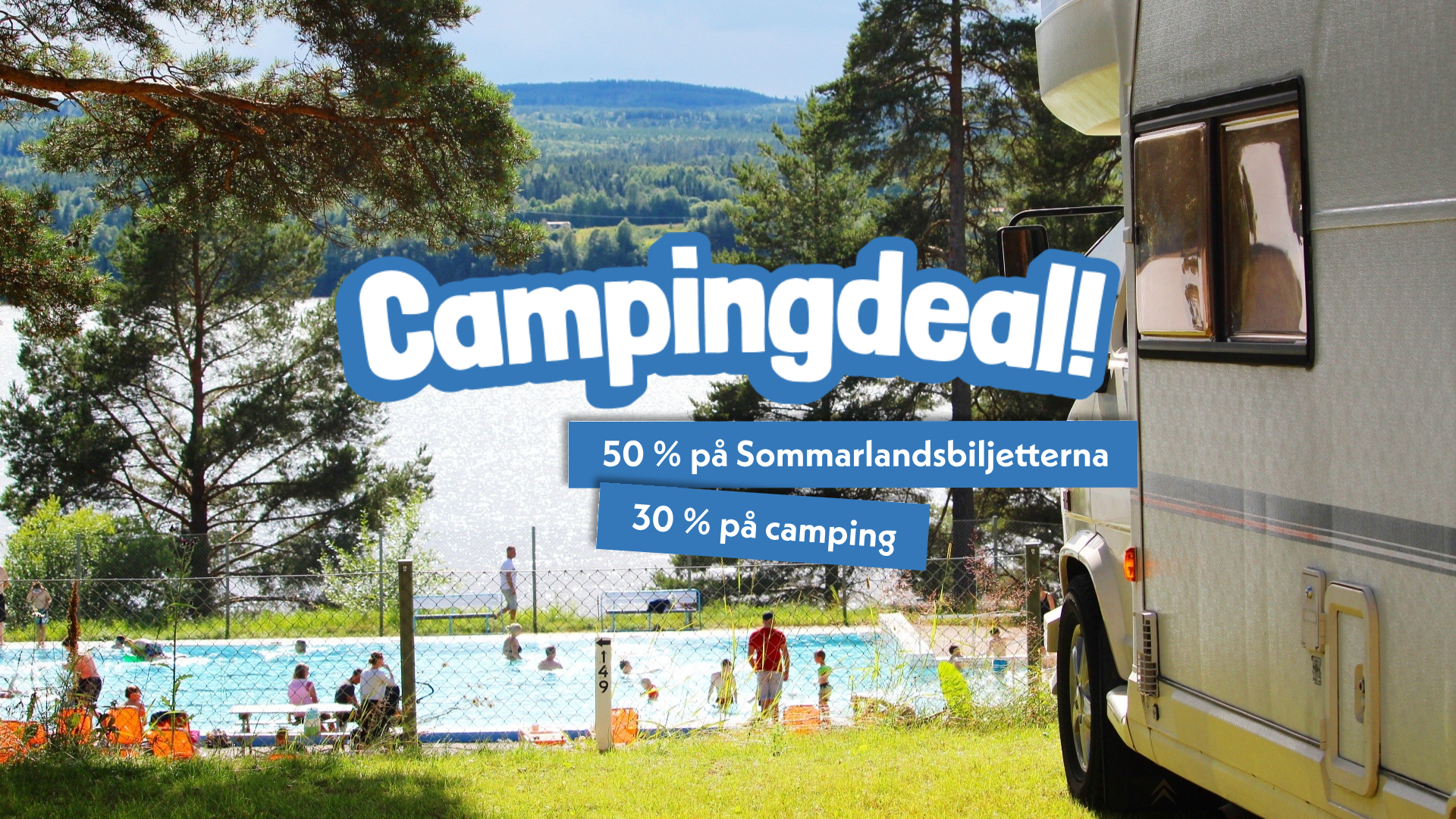 Campingdeal Leksand sommarland och Leksand resort. 30%